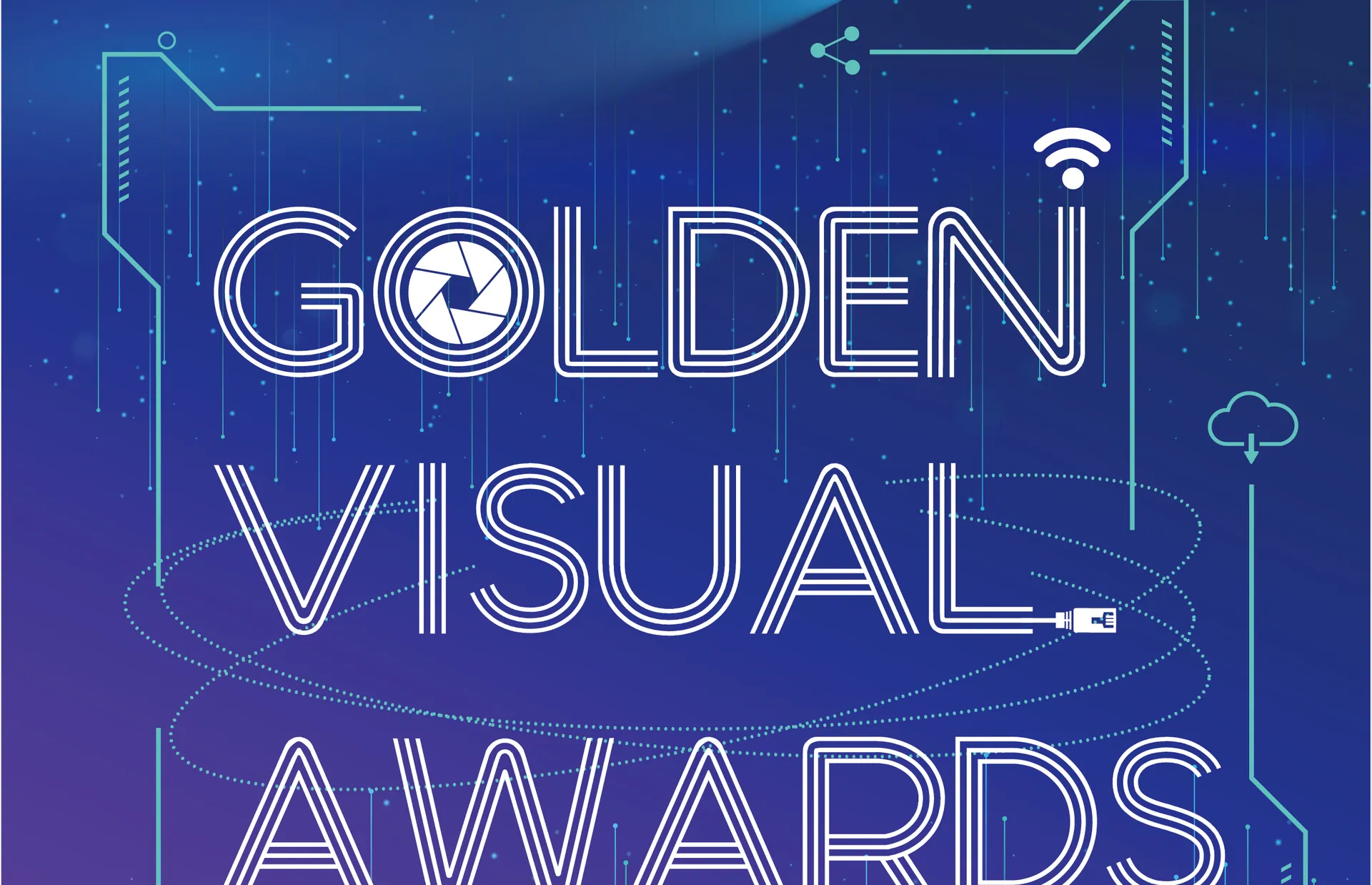 2020 金視獎主視覺：GOLDEN VISUAL AWARDS 金視二十 成就夢想（圖取自金視獎官方活動網站）